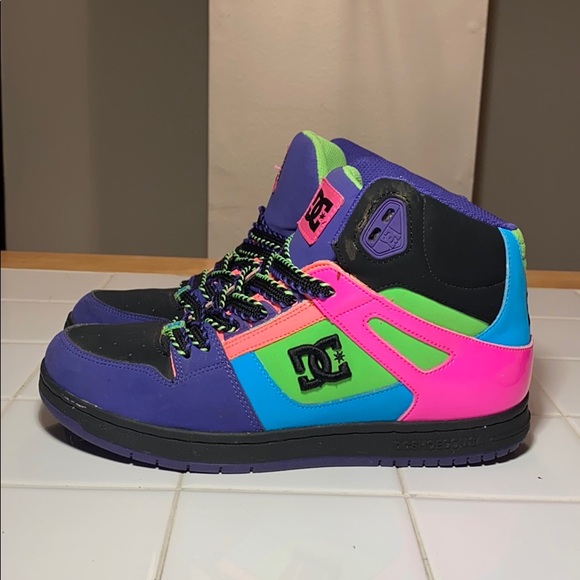neon dc high tops